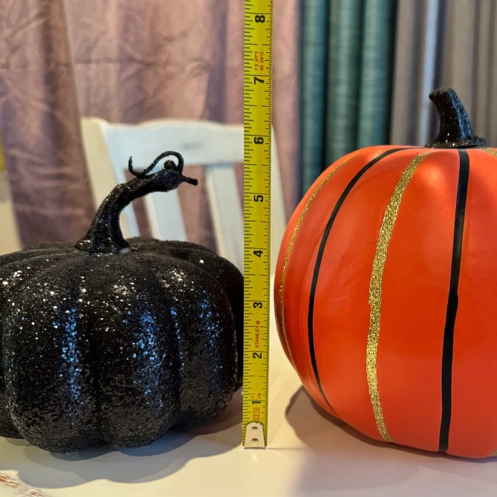 Target Glittery Pumpkin Halloween Decorations